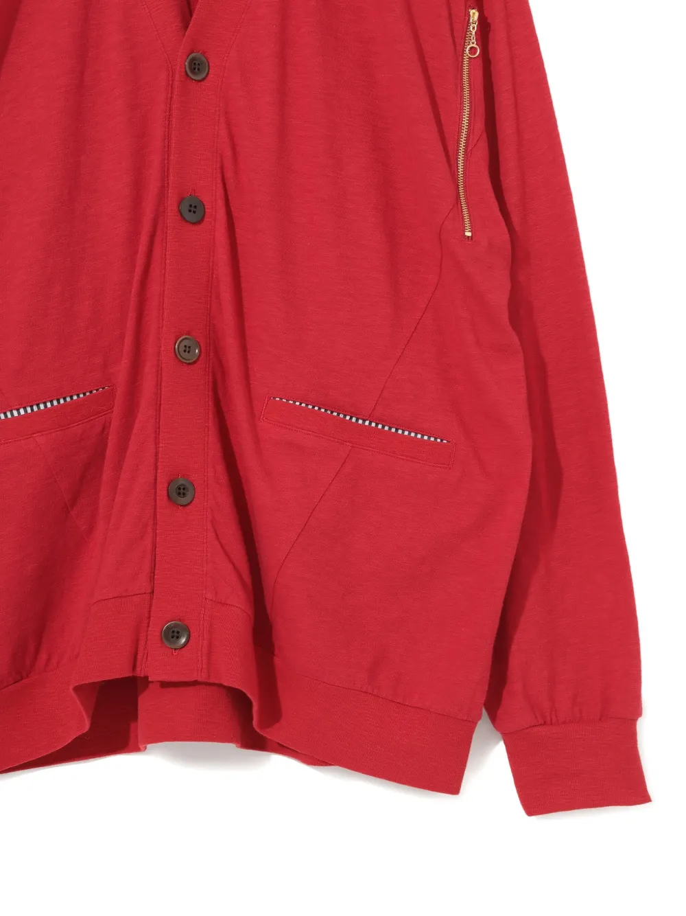 Undercover Button-up vest met ritszak Rood
