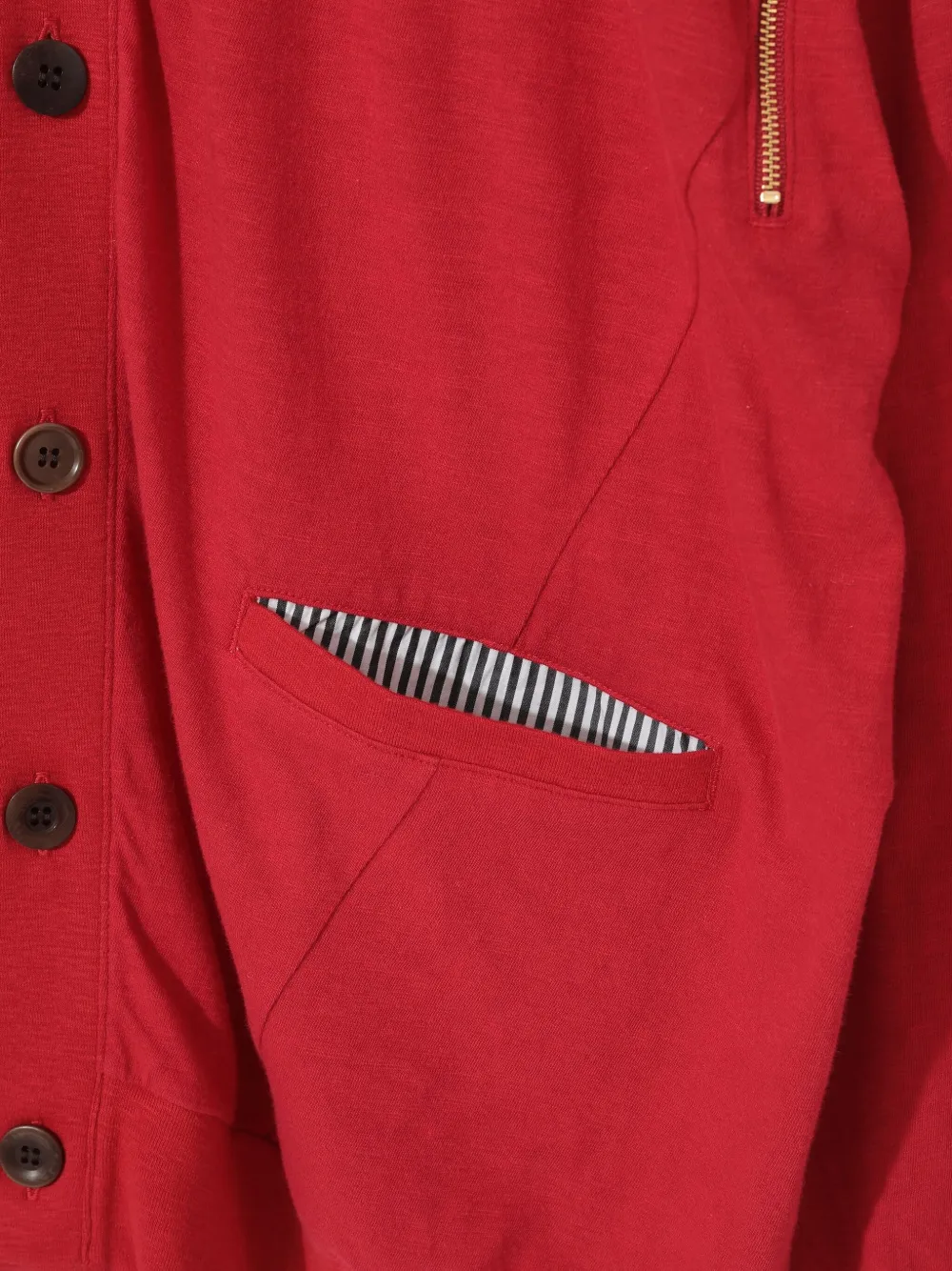 Undercover Button-up vest met ritszak Rood