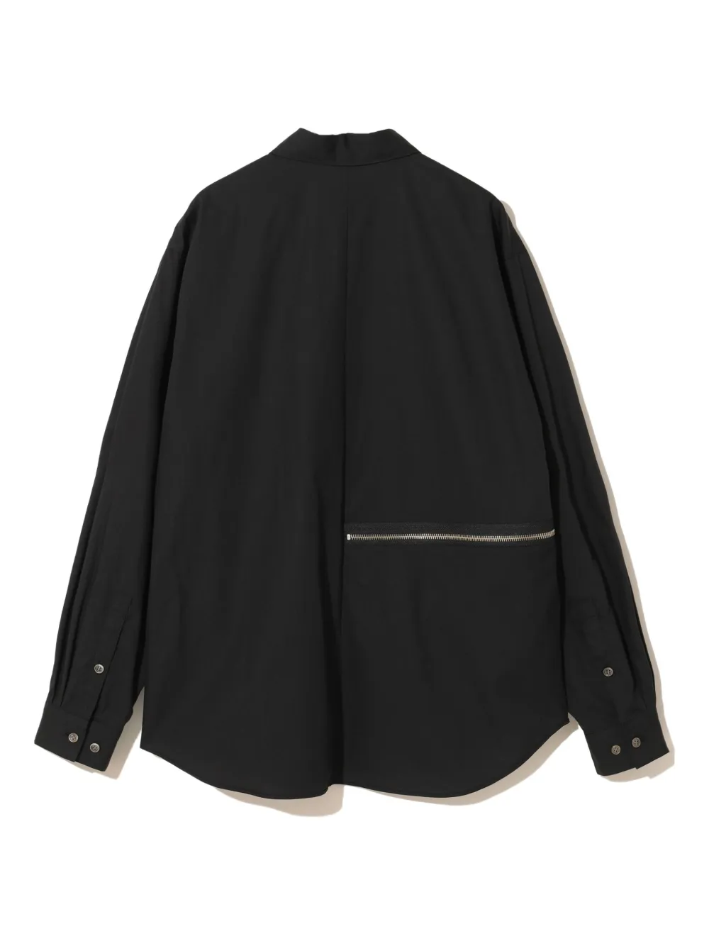 Undercover zip-detail shirt - Zwart
