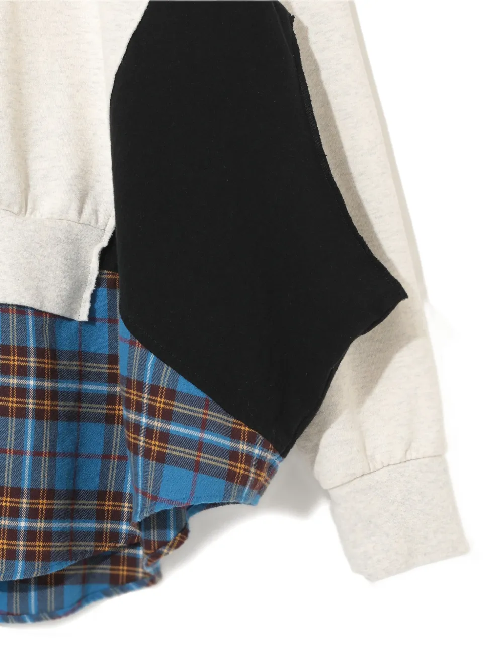 Undercover patchwork panelled sweatshirt Beige