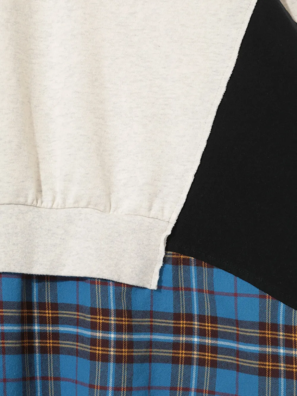 Undercover patchwork panelled sweatshirt Beige