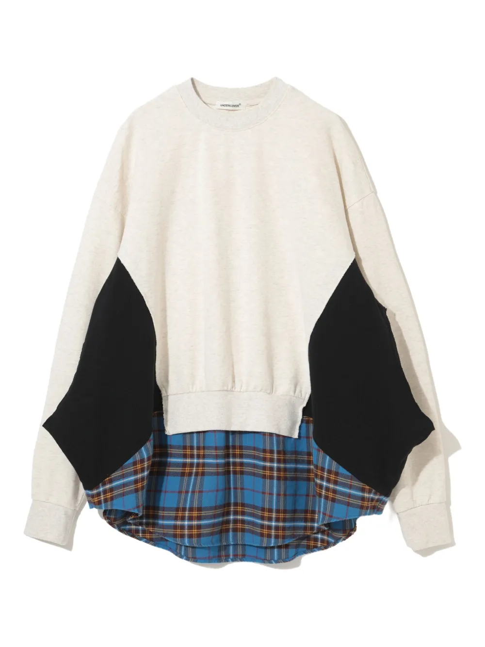 Undercover patchwork panelled sweatshirt Beige