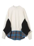 Undercover patchwork panelled sweatshirt - Neutrals