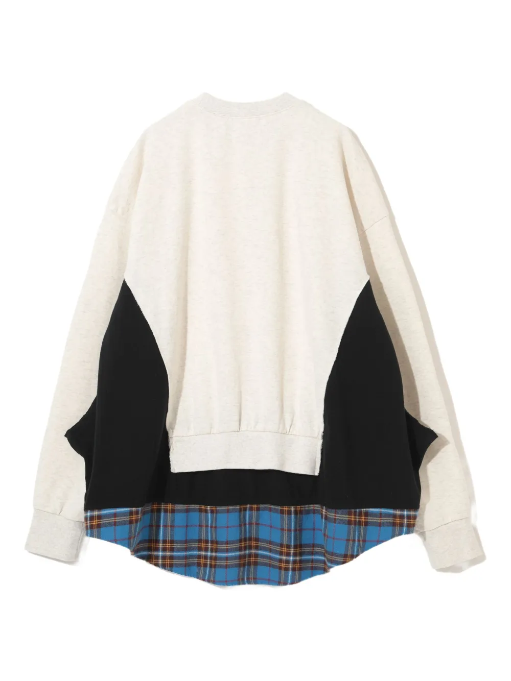 Undercover patchwork panelled sweatshirt Beige