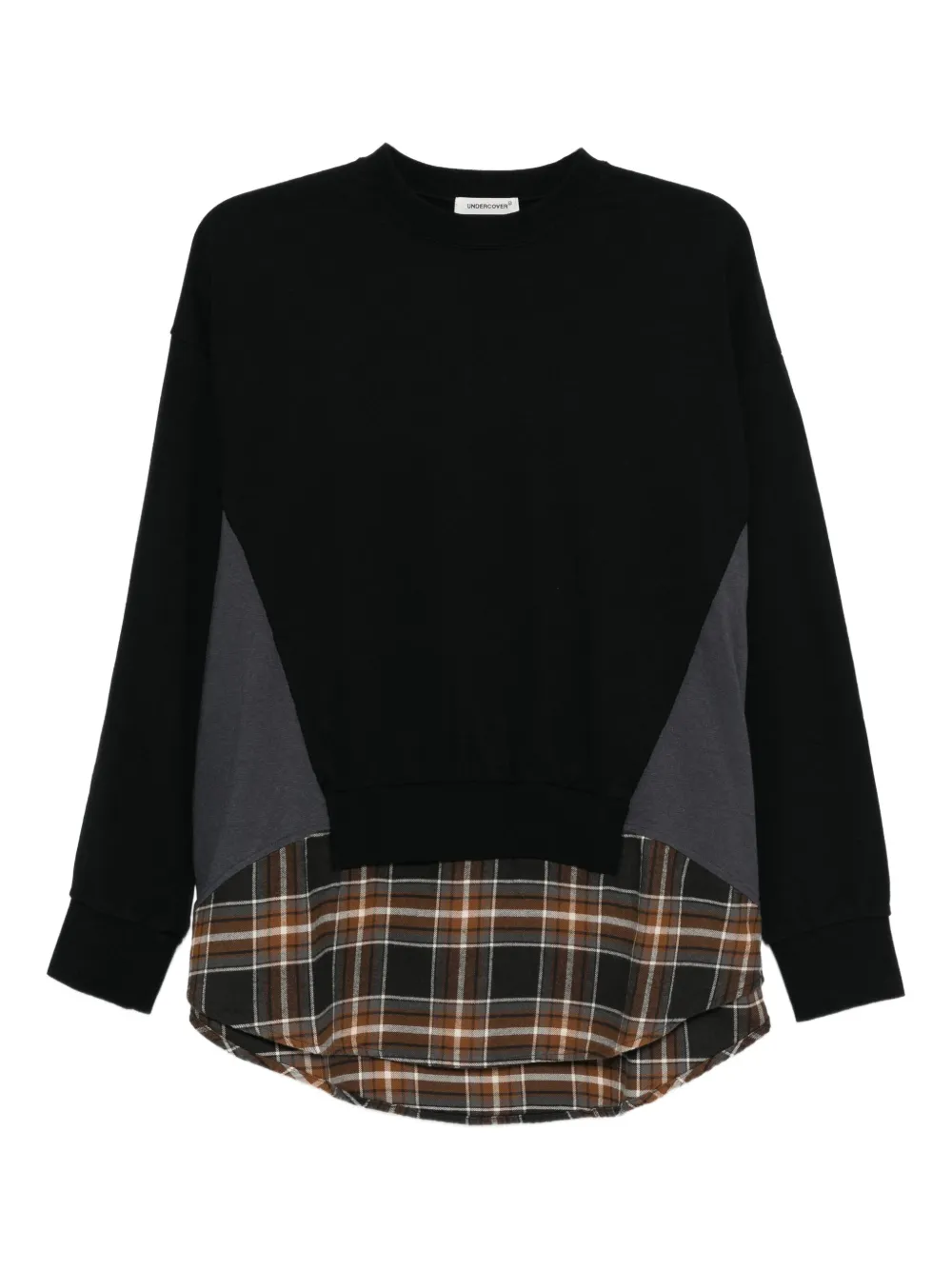 Undercover layered cotton sweatshirt | Black | Image 1