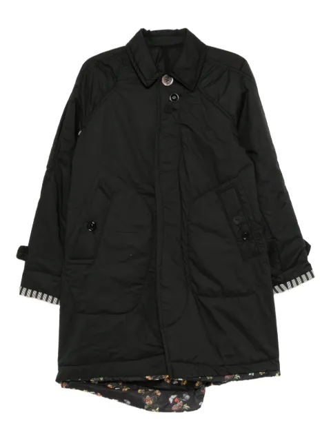 Undercover asymmetric padded coat