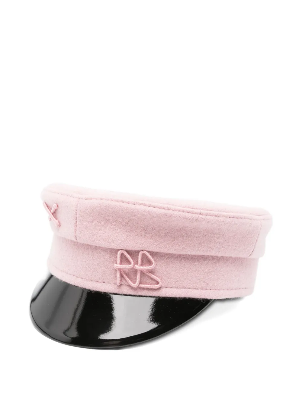 Ruslan Baginskiy embroidered-logo beret Roze
