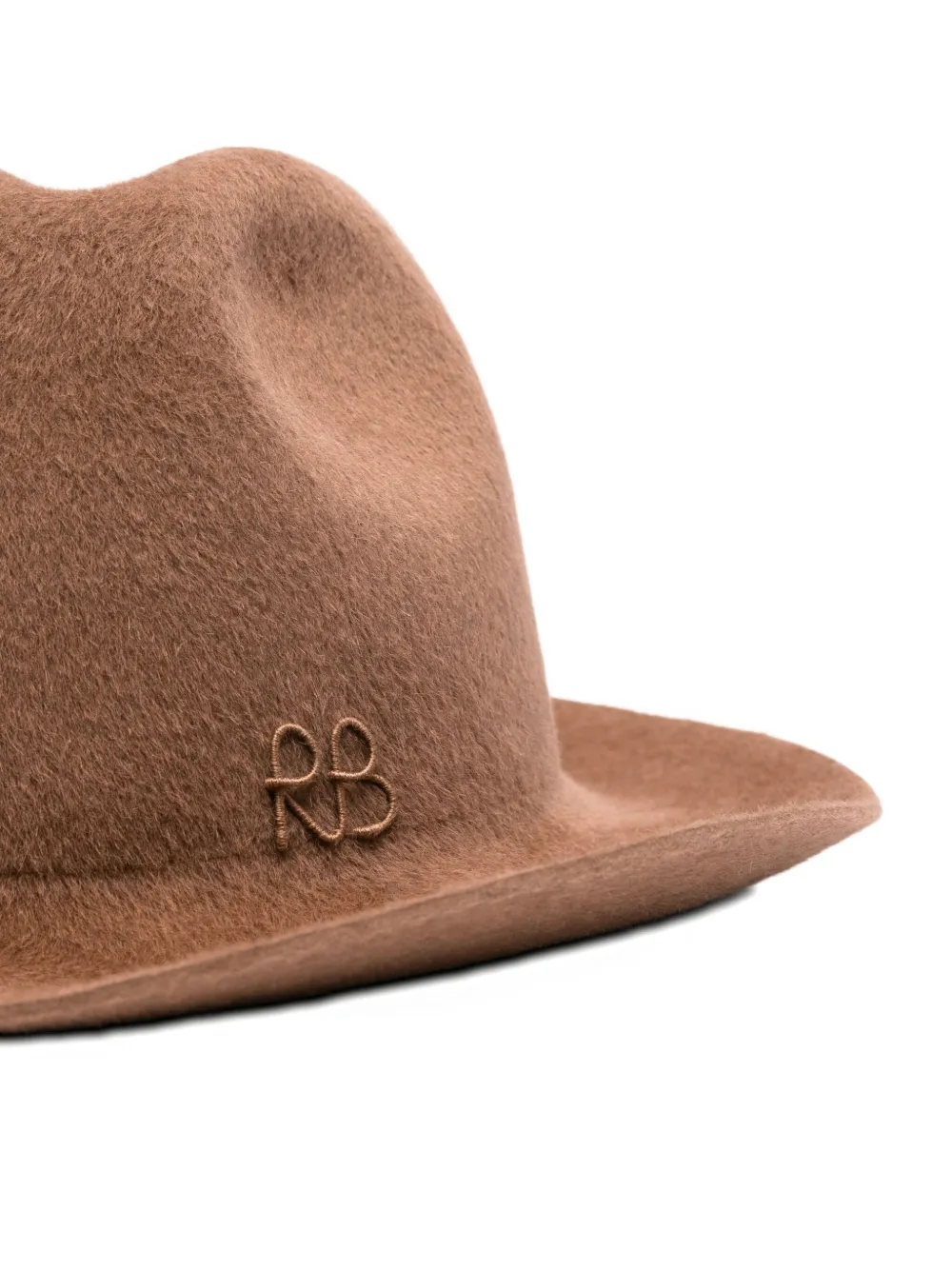 Ruslan Baginskiy Fedora hoed met logo Bruin
