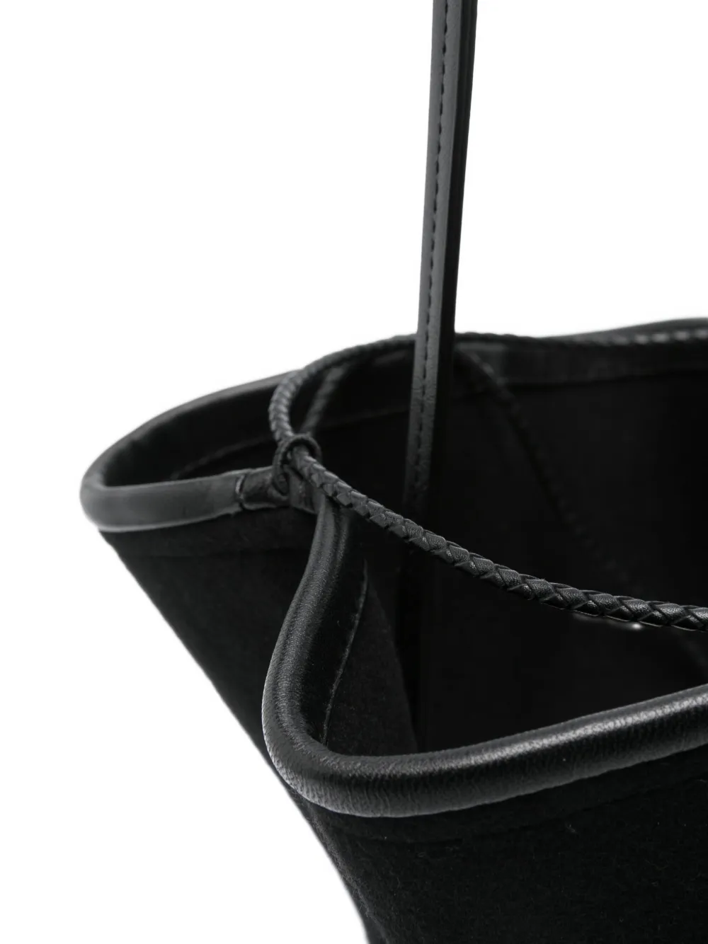 Ruslan Baginskiy Bucket-tas met ruches Zwart