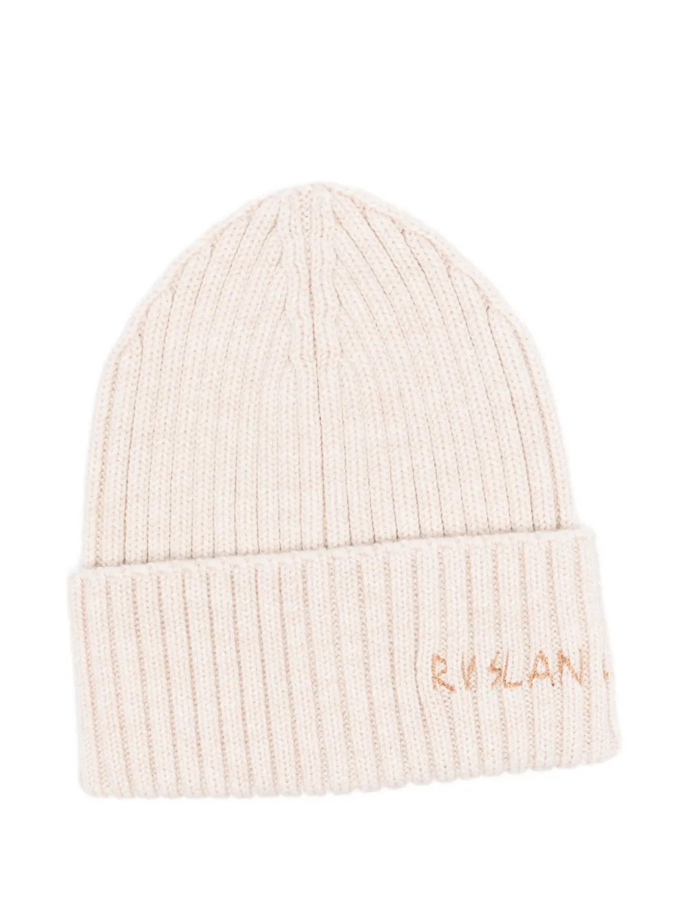 Ruslan Baginskiy ribbed-knit hat Beige