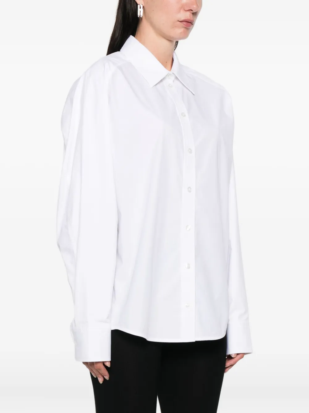 Alexander Wang Blouse met oversized kraag Wit