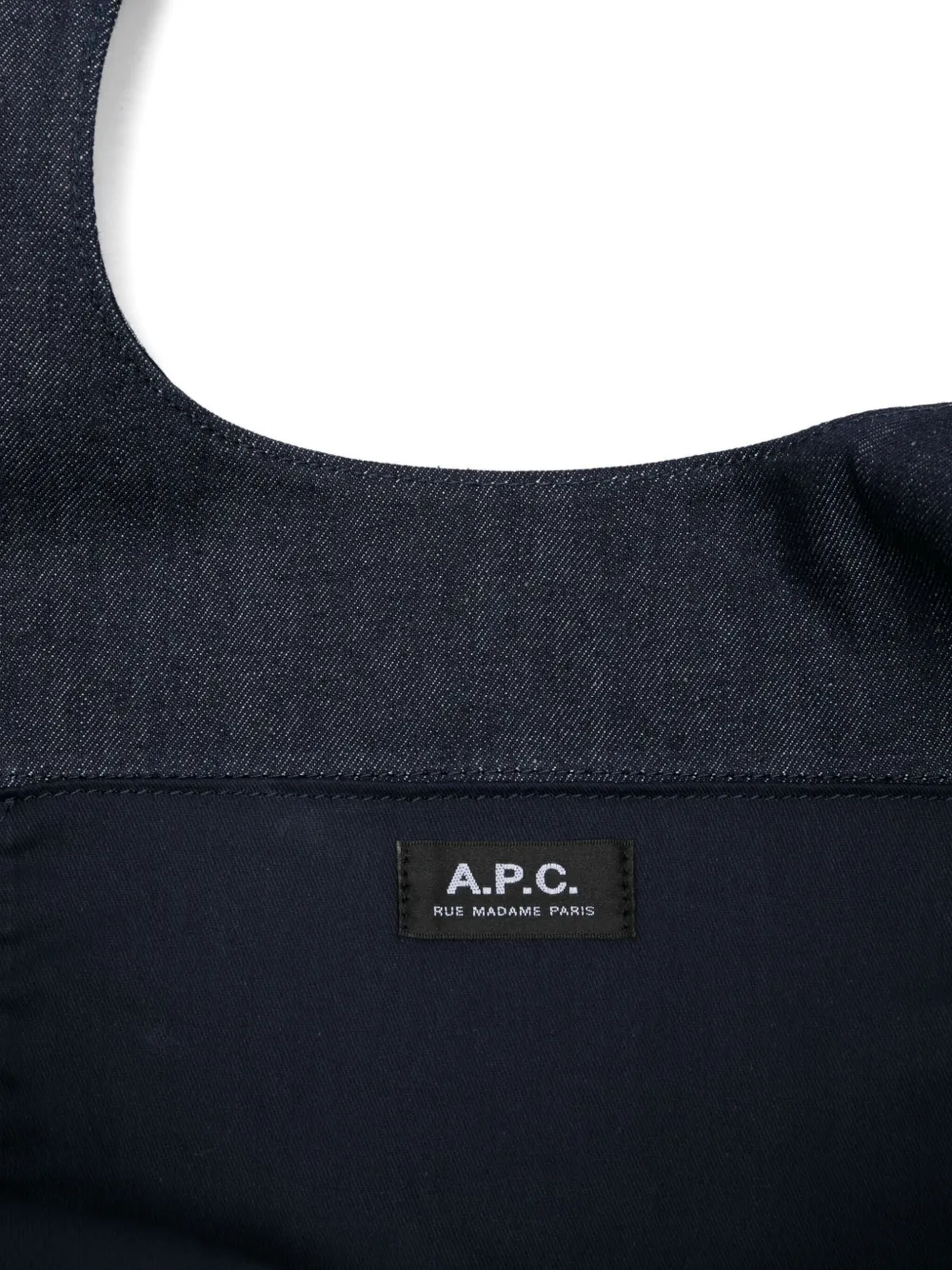 A.P.C. Ninon shopper met logoprint Blauw