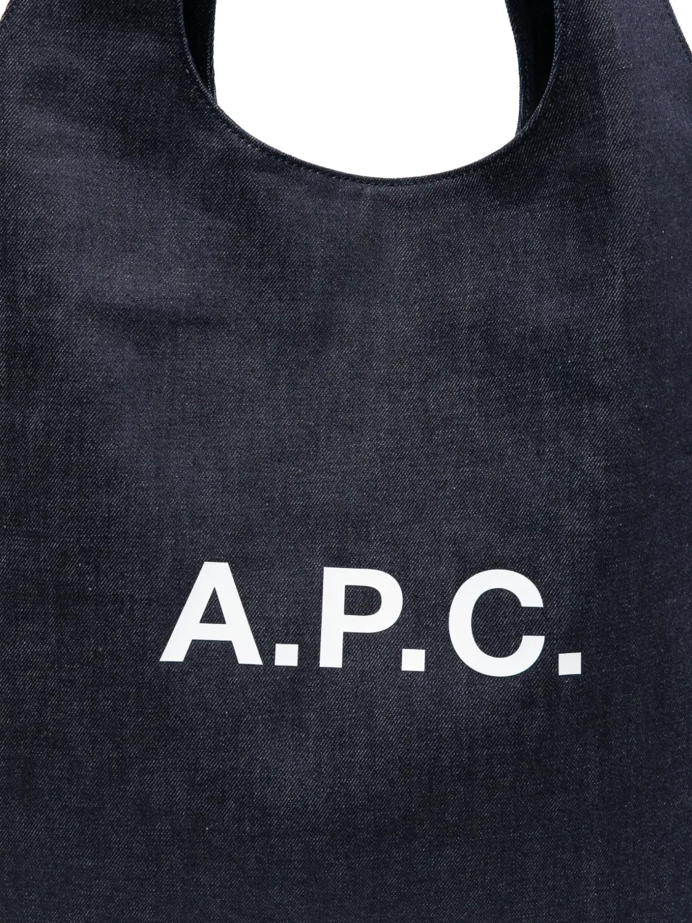 A.P.C. Ninon shopper met logoprint Blauw