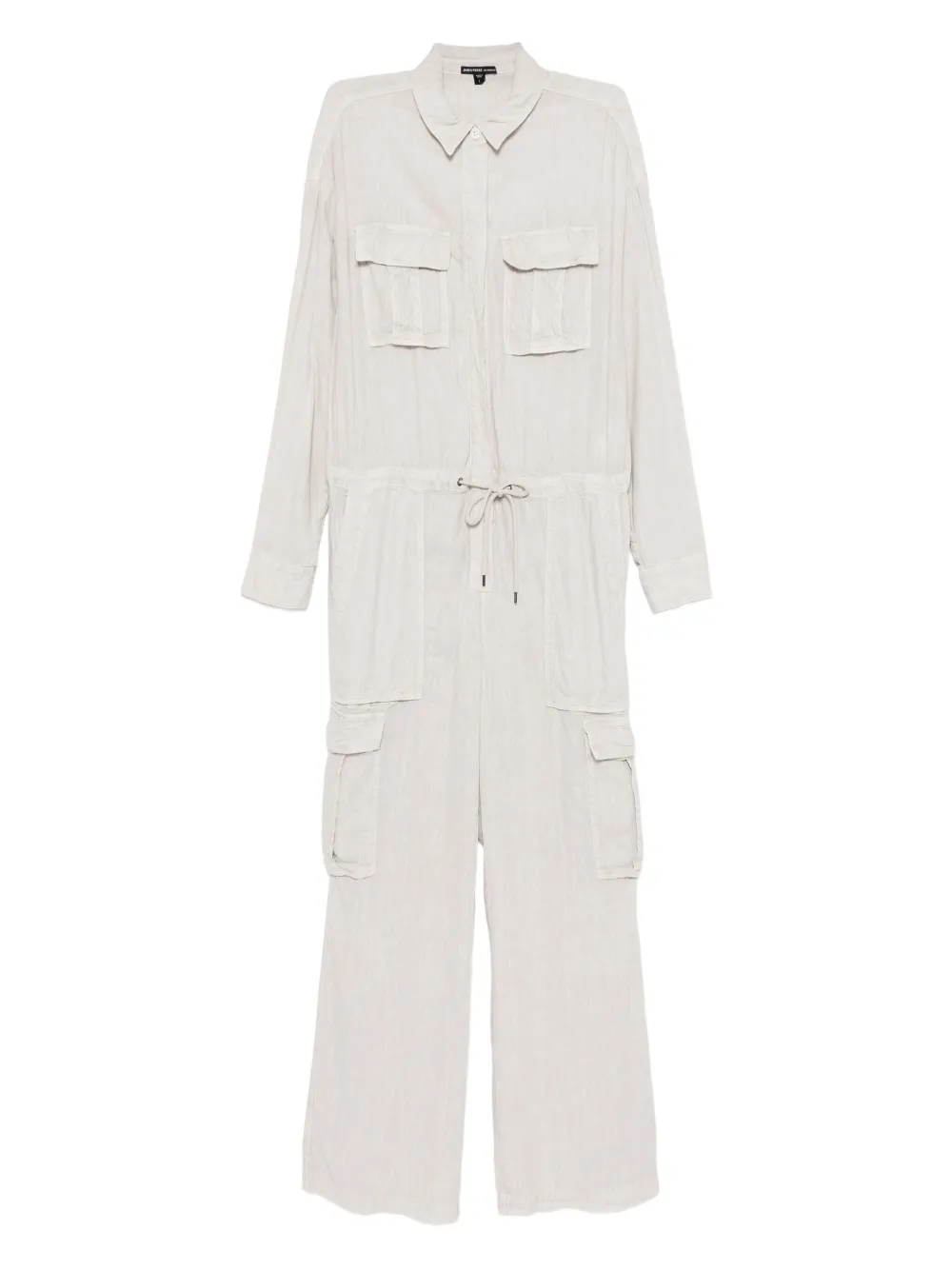 James Perse Cargo jumpsuit Grijs