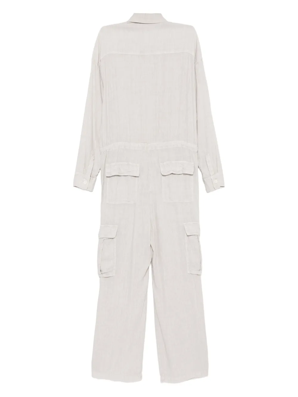 James Perse Cargo jumpsuit Grijs