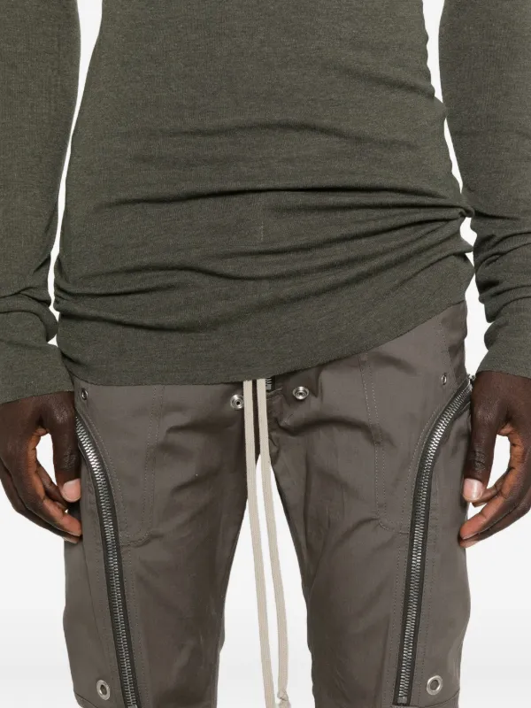リックオウエンス ブラウンカーゴパンツ ジッパーポケット付き Rick Owens ジップポケット カーゴパンツ | ブラウン | FARFETCH JP