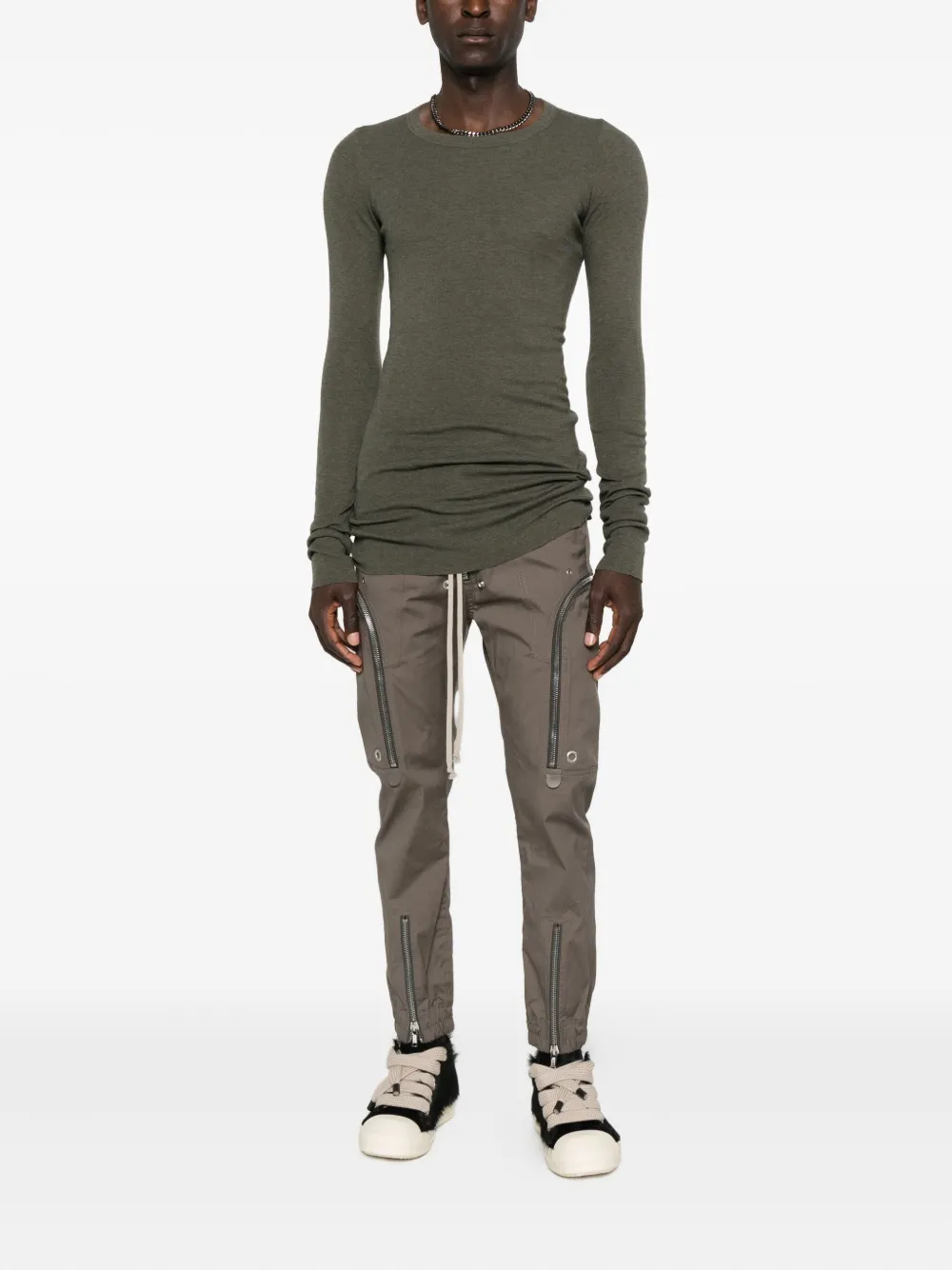 Rick Owens Broek met ritszak - Bruin