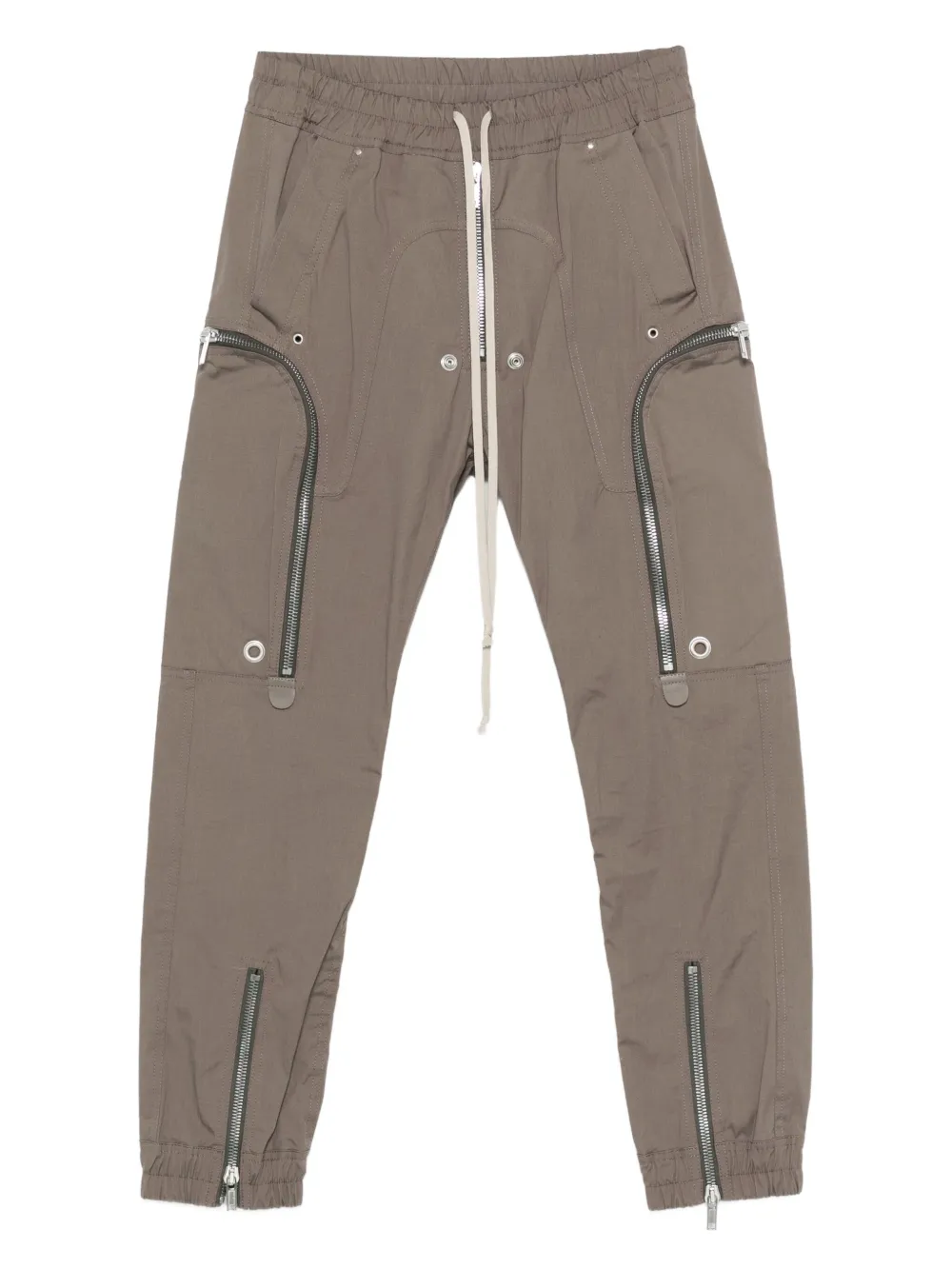 Rick Owens zip-pocket cargo trousers | Brown | Image 1