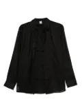 TOTEME button-down ramie shirt - Black