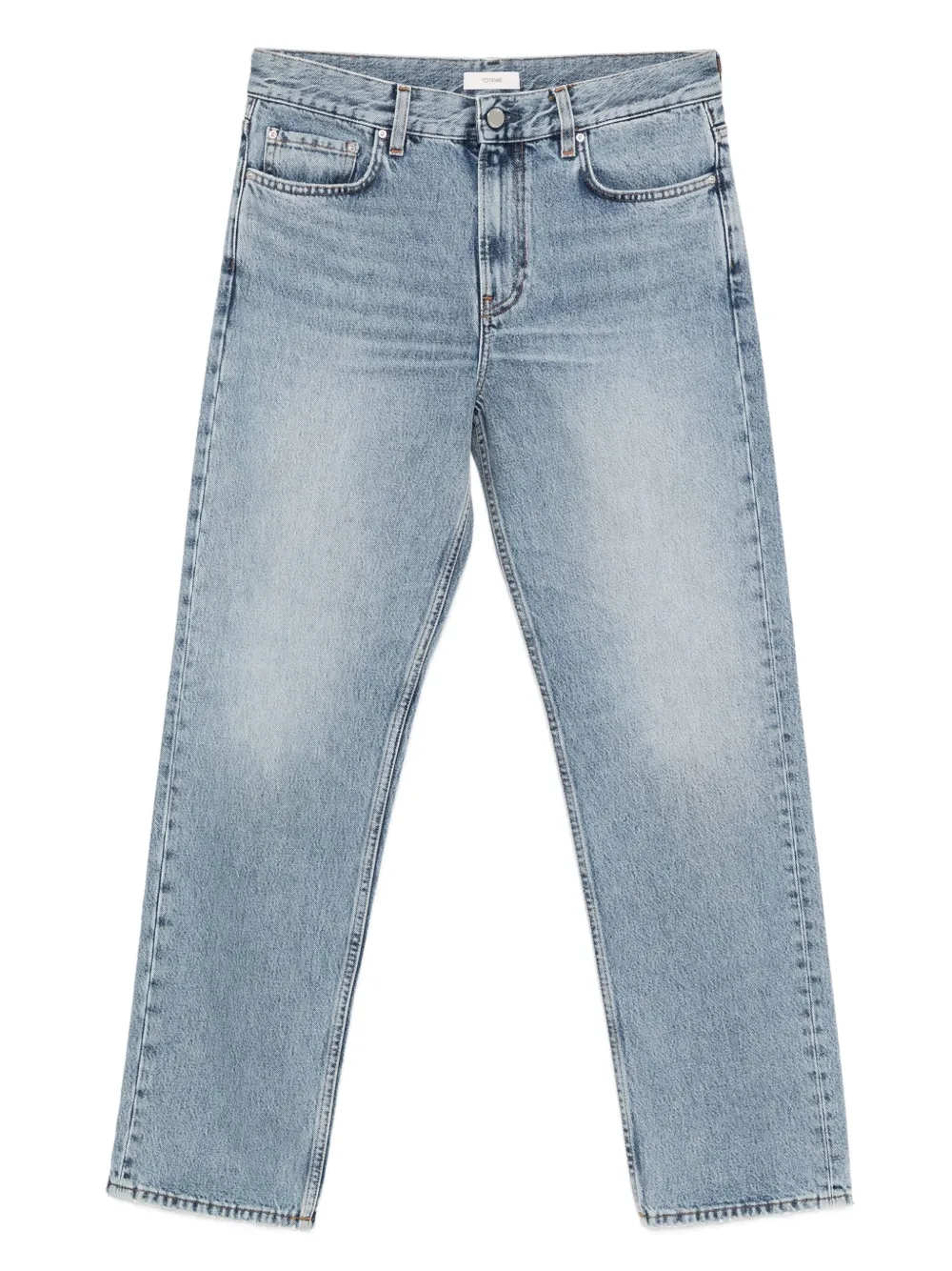 TOTEME five-pocket organic-cotton jeans Blauw