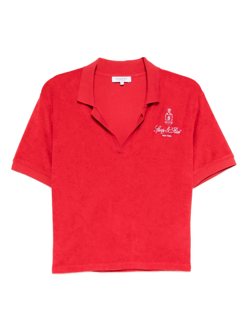 Sporty & Rich Vendome Terry polotop Rood