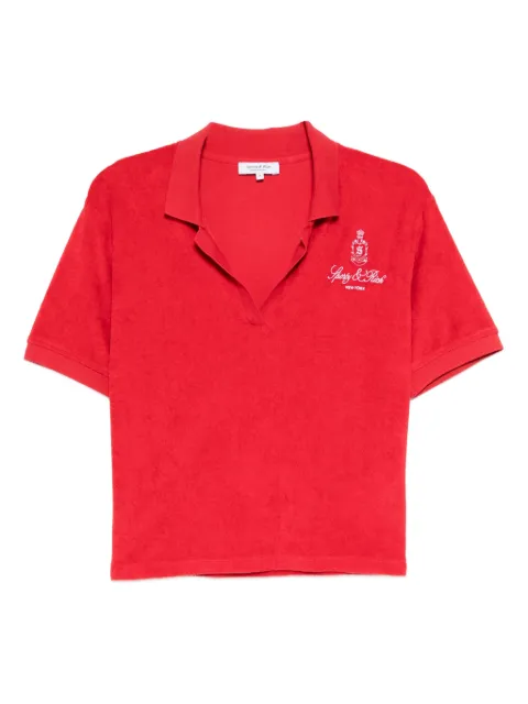 Sporty & Rich Vendome Terry polo top