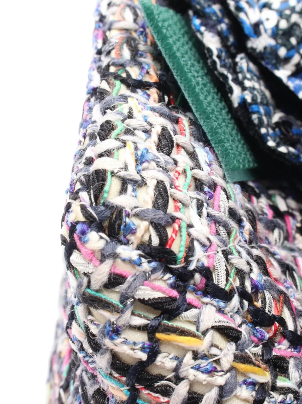 CHANEL Pre-Owned 2017-2018 Multicolor Tweed Camellia Flap shoulder bag | Pre-Owned | Image 2