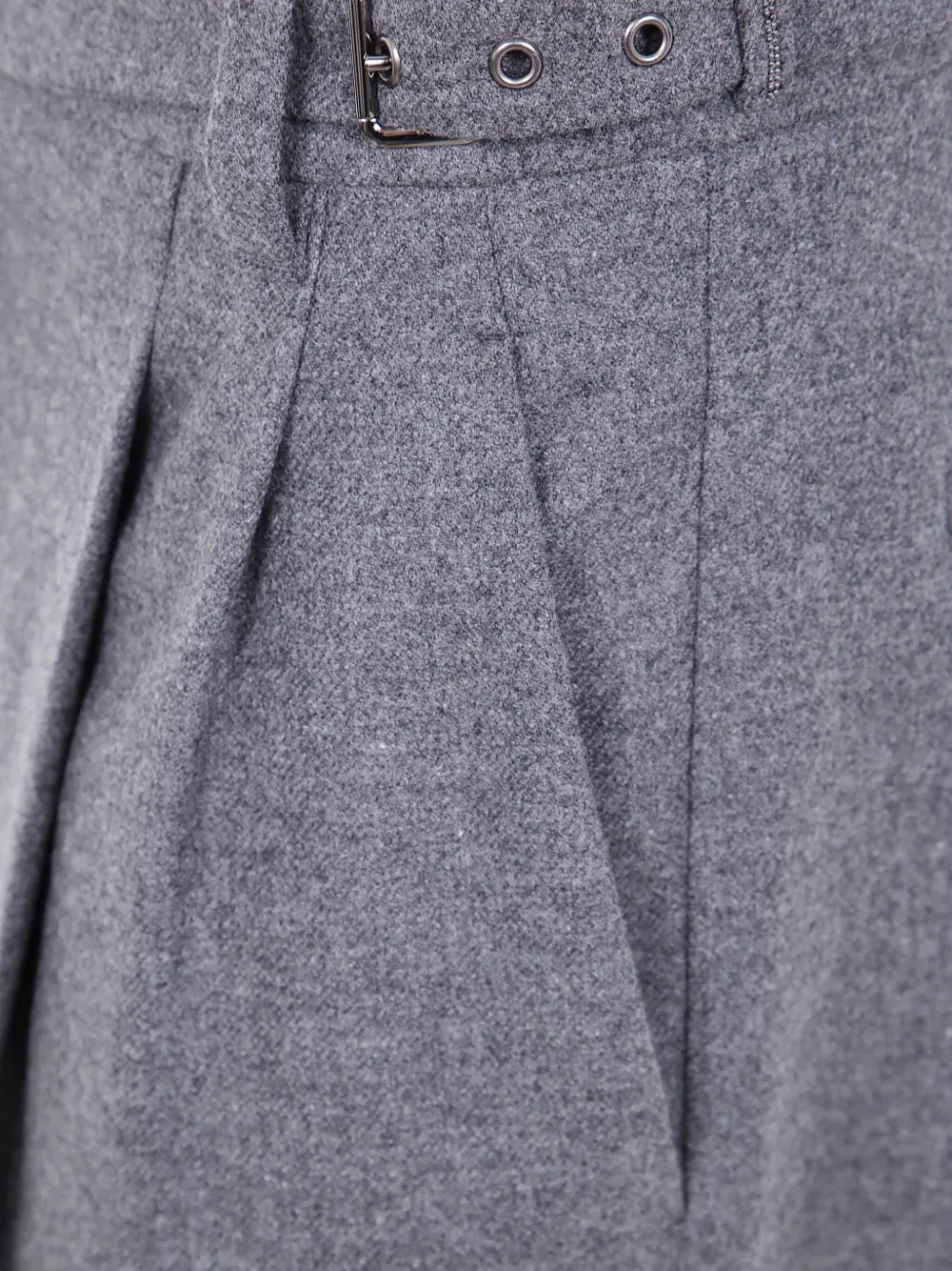 Brunello Cucinelli pleated belted trousers Grijs