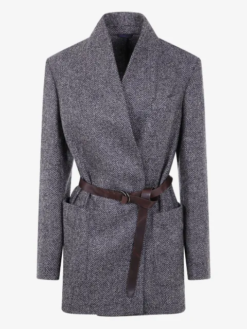 Brunello Cucinelli blazer con motivo de espiga