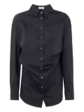 Brunello Cucinelli button-down draped shirt - Black