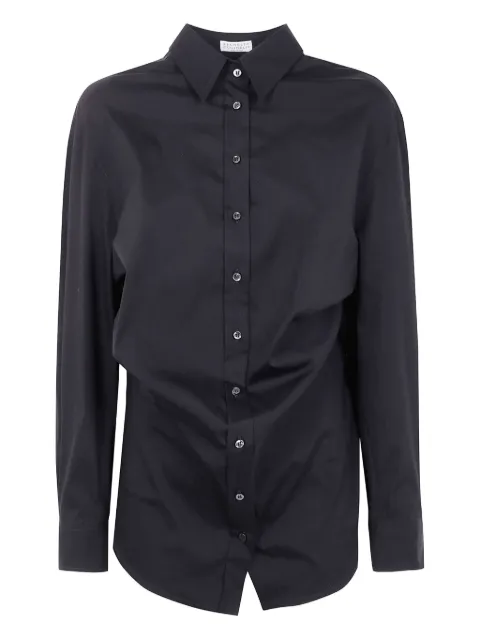 Brunello Cucinelli button-down draped shirt