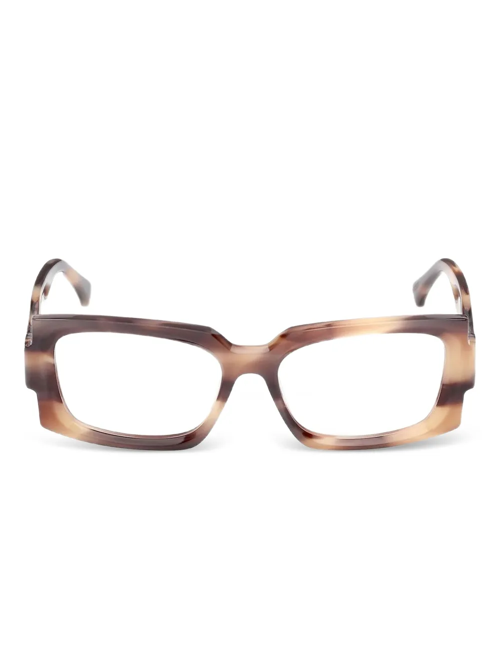 Max Mara Eyewear rectangle-frame glasses | Brown | Image 1