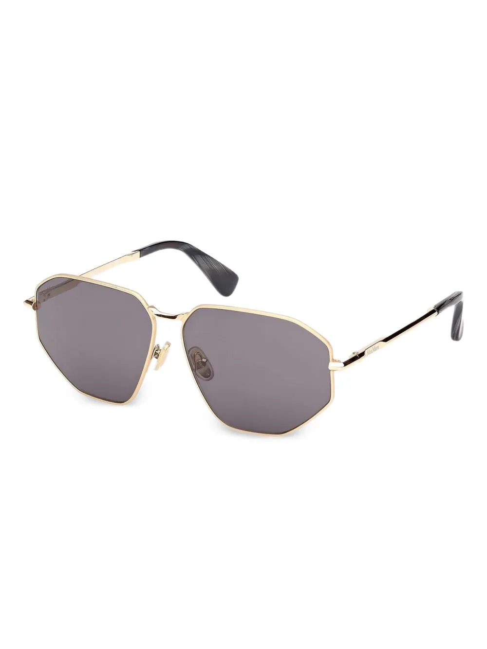 Max Mara Eyewear geometric-frame sunglasses | Gold | Image 1