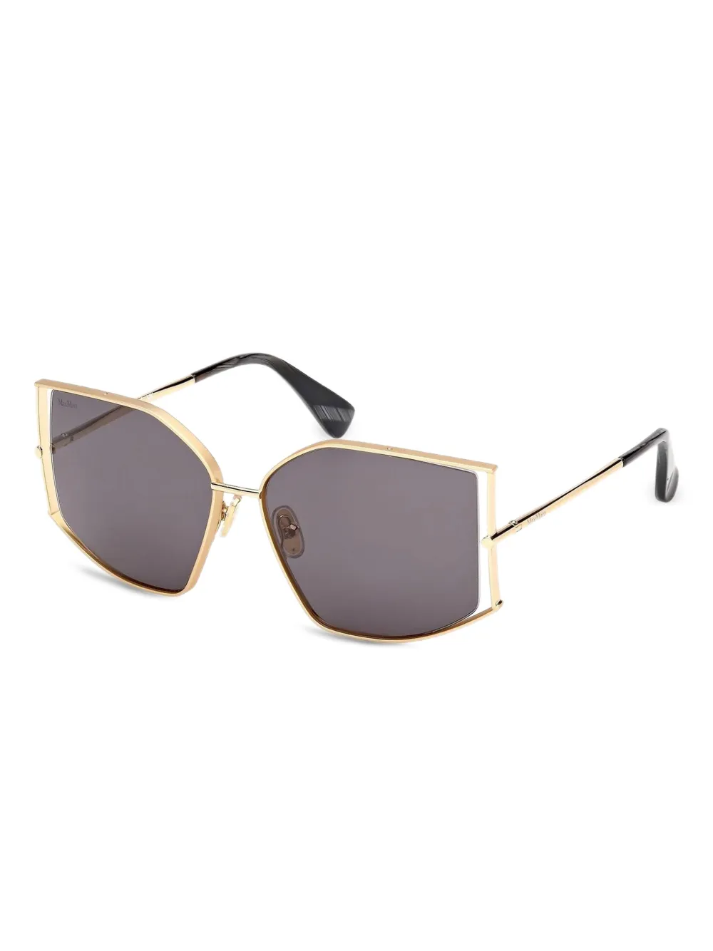 Max Mara Eyewear geometric-frame sunglasses | Gold | Image 1