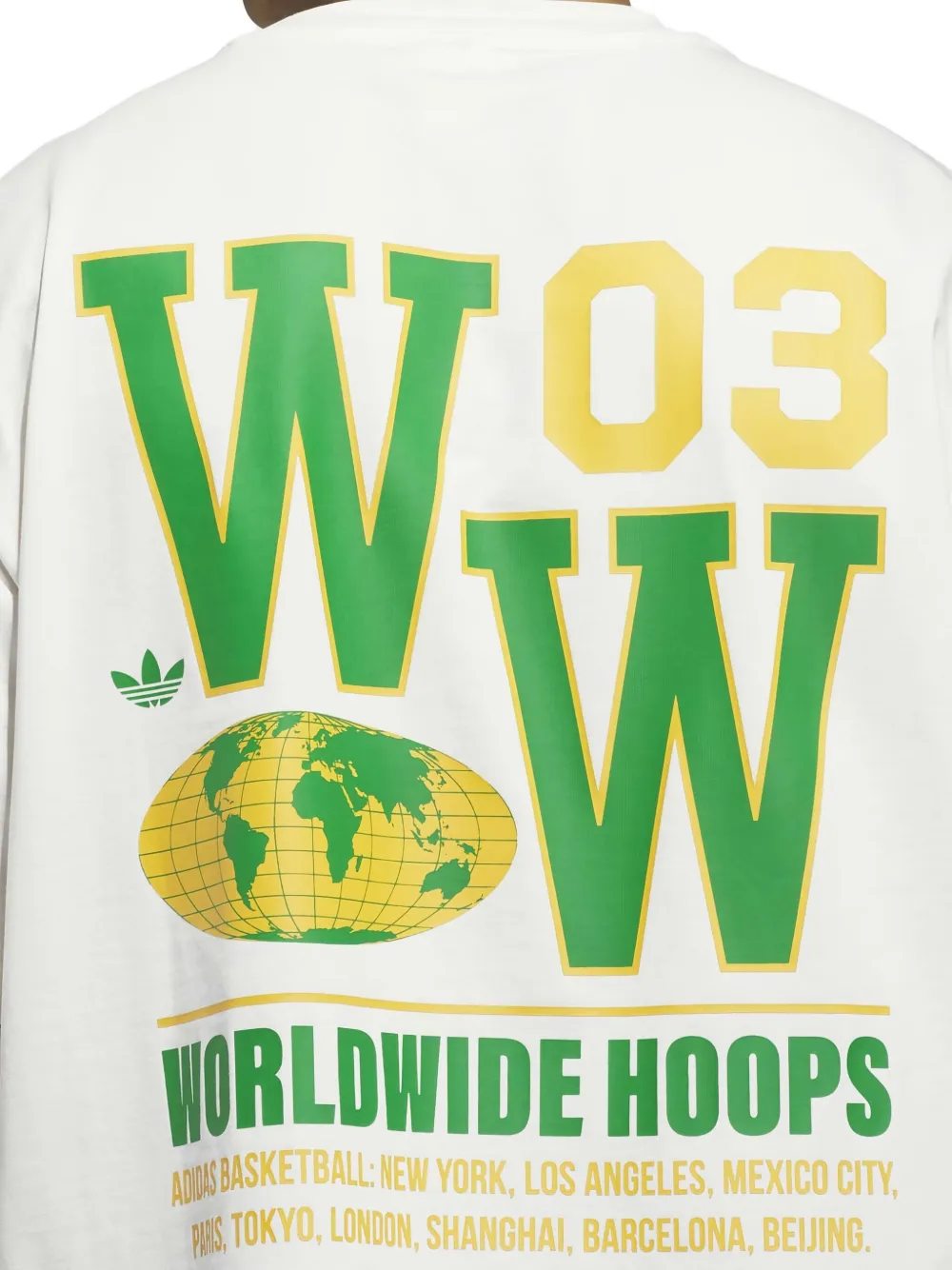 adidas Worldwide Hoops Spotlight GFX T-shirt Wit
