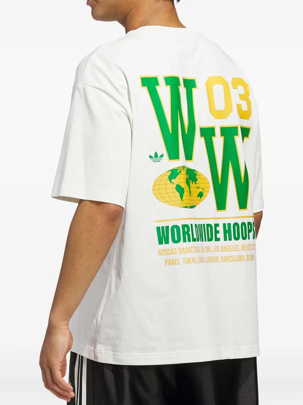 adidas Worldwide Hoops Spotlight GFX T-shirt Wit