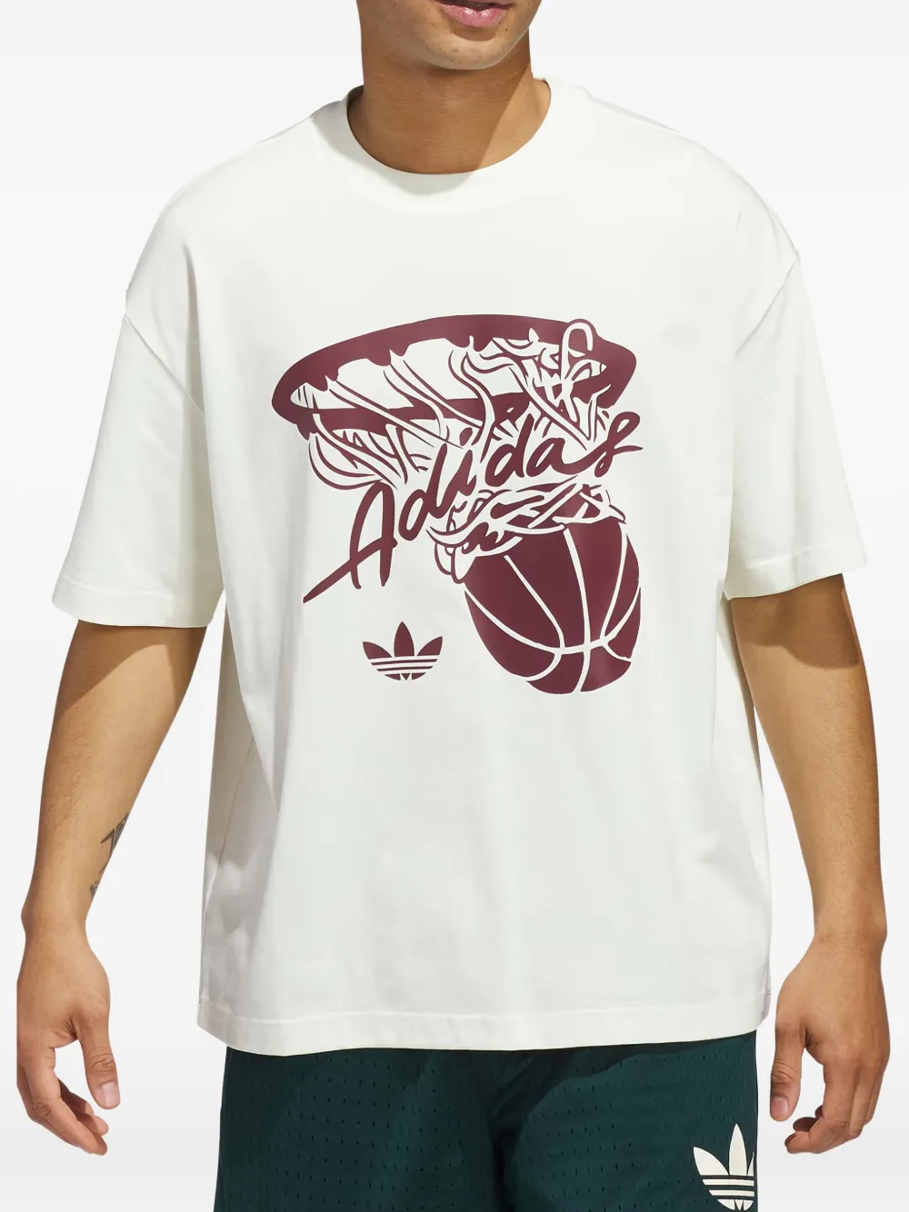 adidas Hot Shot T-shirt Beige