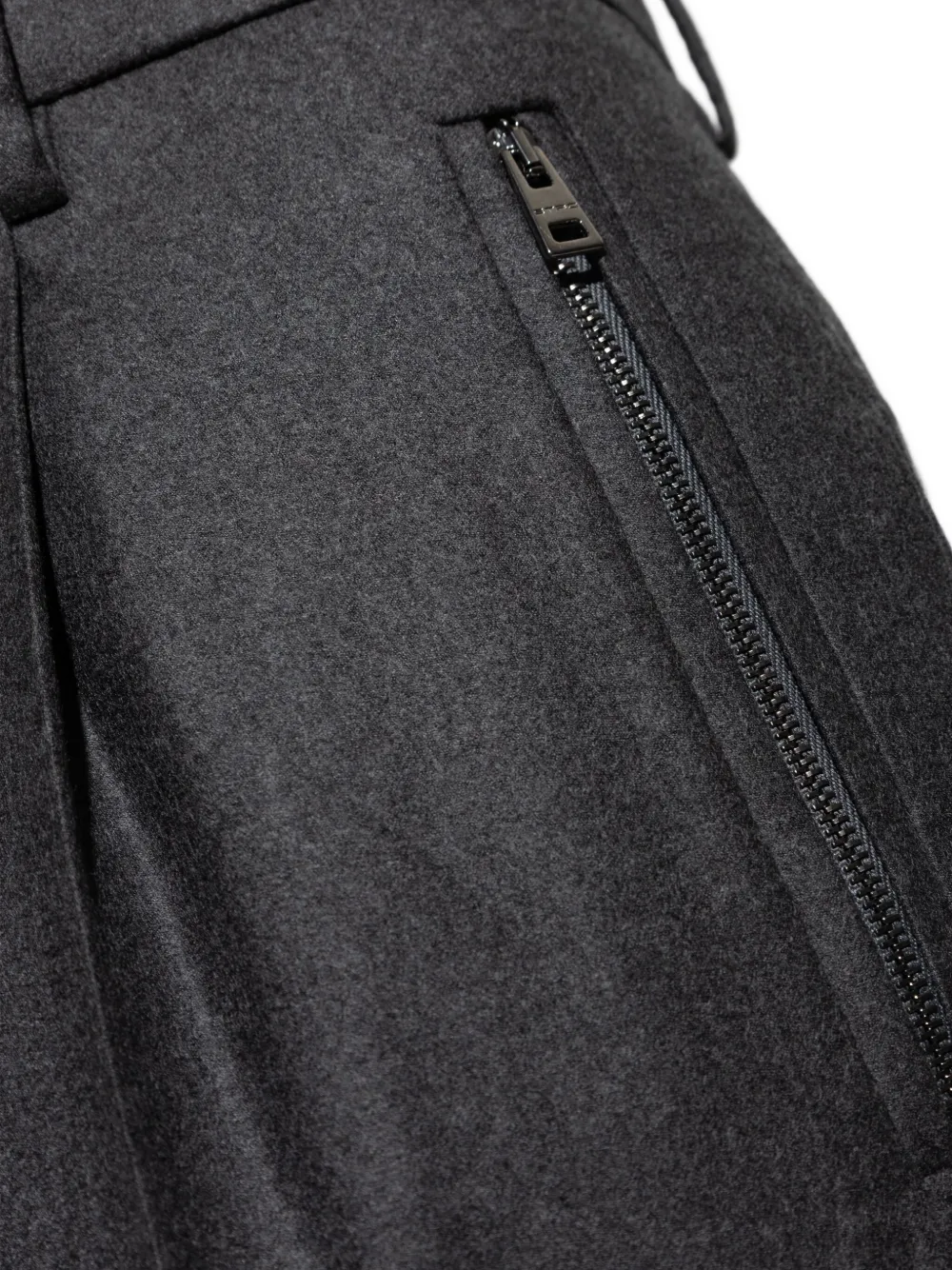 ETRO Plooibroek met ritsdetail Grijs