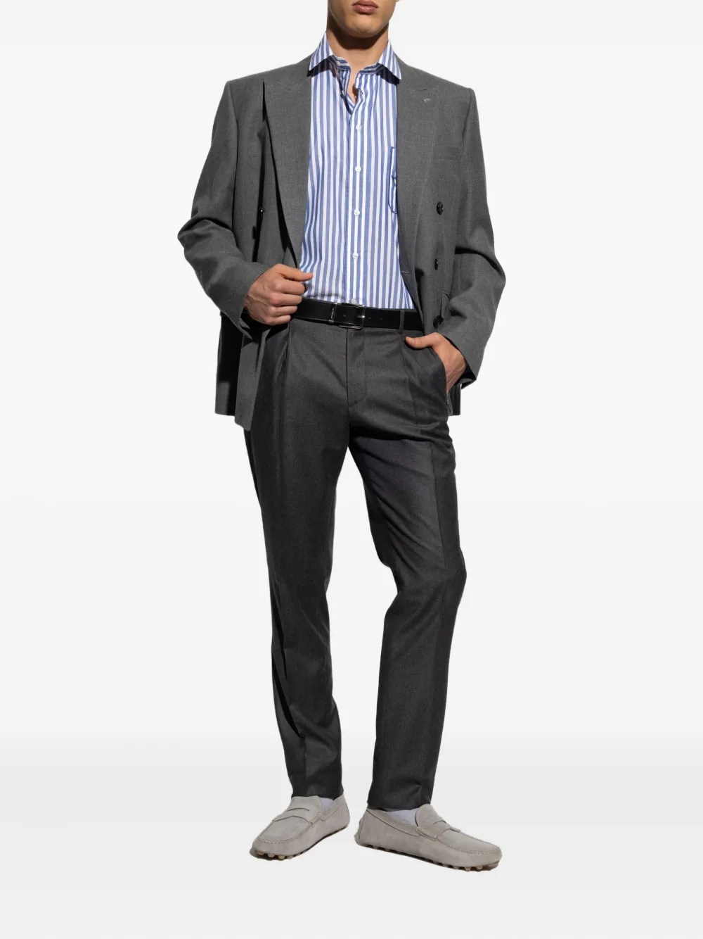 ETRO Plooibroek met ritsdetail Grijs