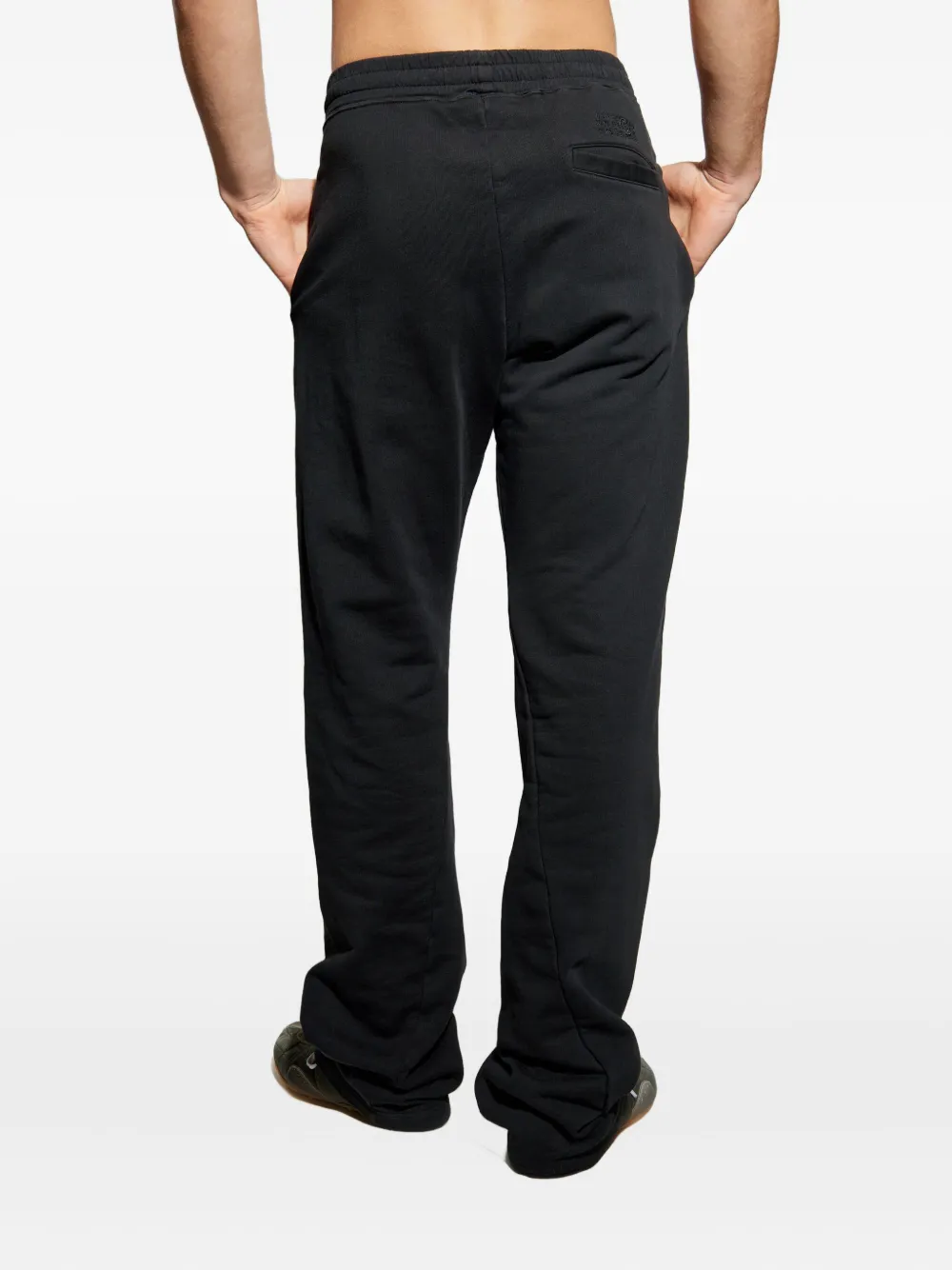 MM6 Maison Margiela elasticated-waistband track pants Zwart