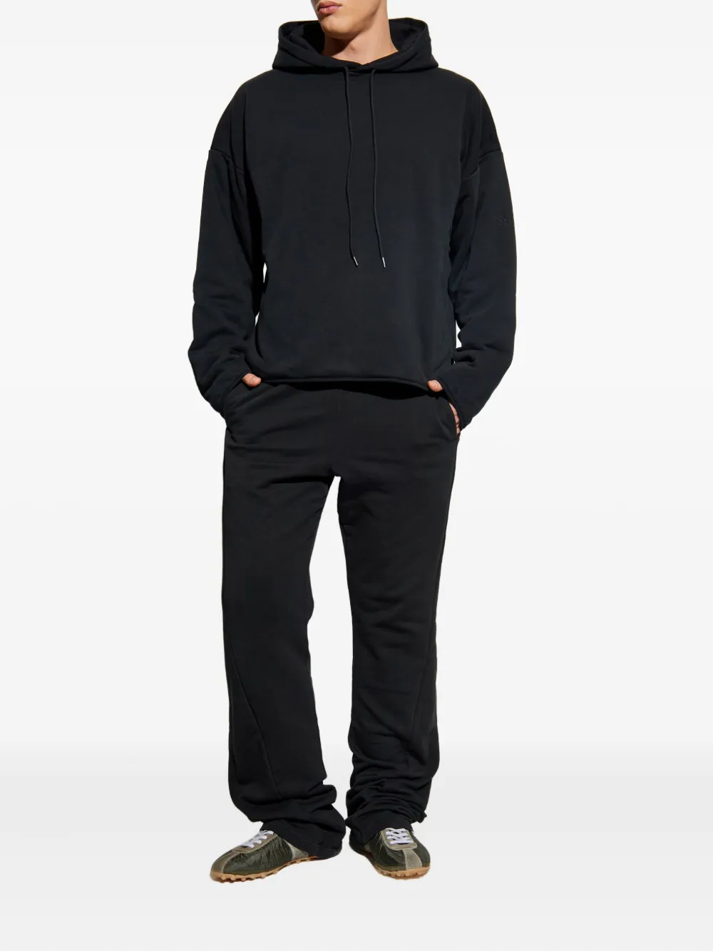MM6 Maison Margiela elasticated-waistband track pants Zwart
