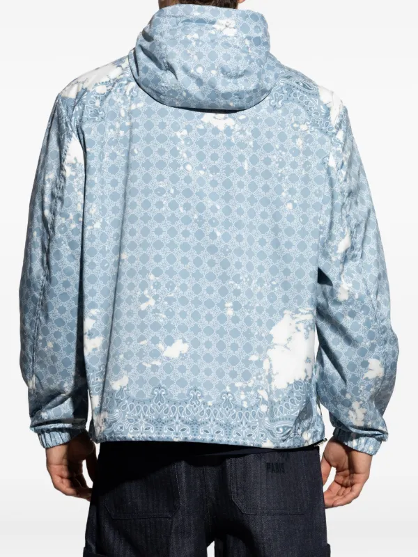 AMIRI paisley-print Hooded Sport Jacket | Blue | FARFETCH