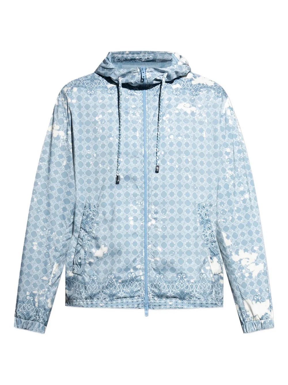 AMIRI Jack met paisley-print en capuchon Blauw