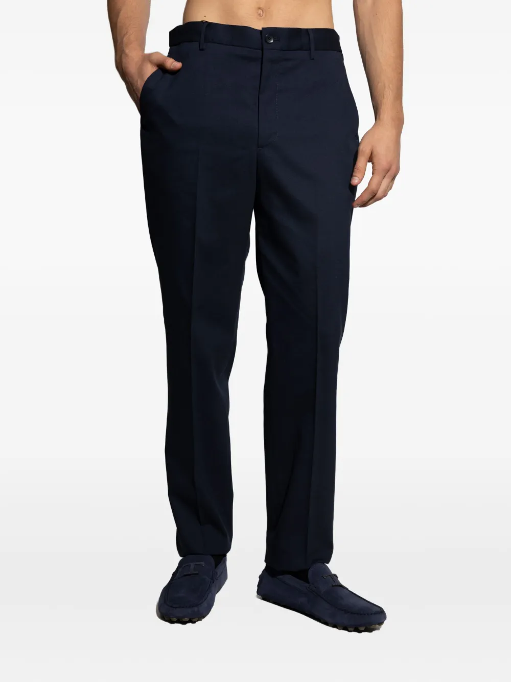 ETRO Broek met elastische rug Blauw