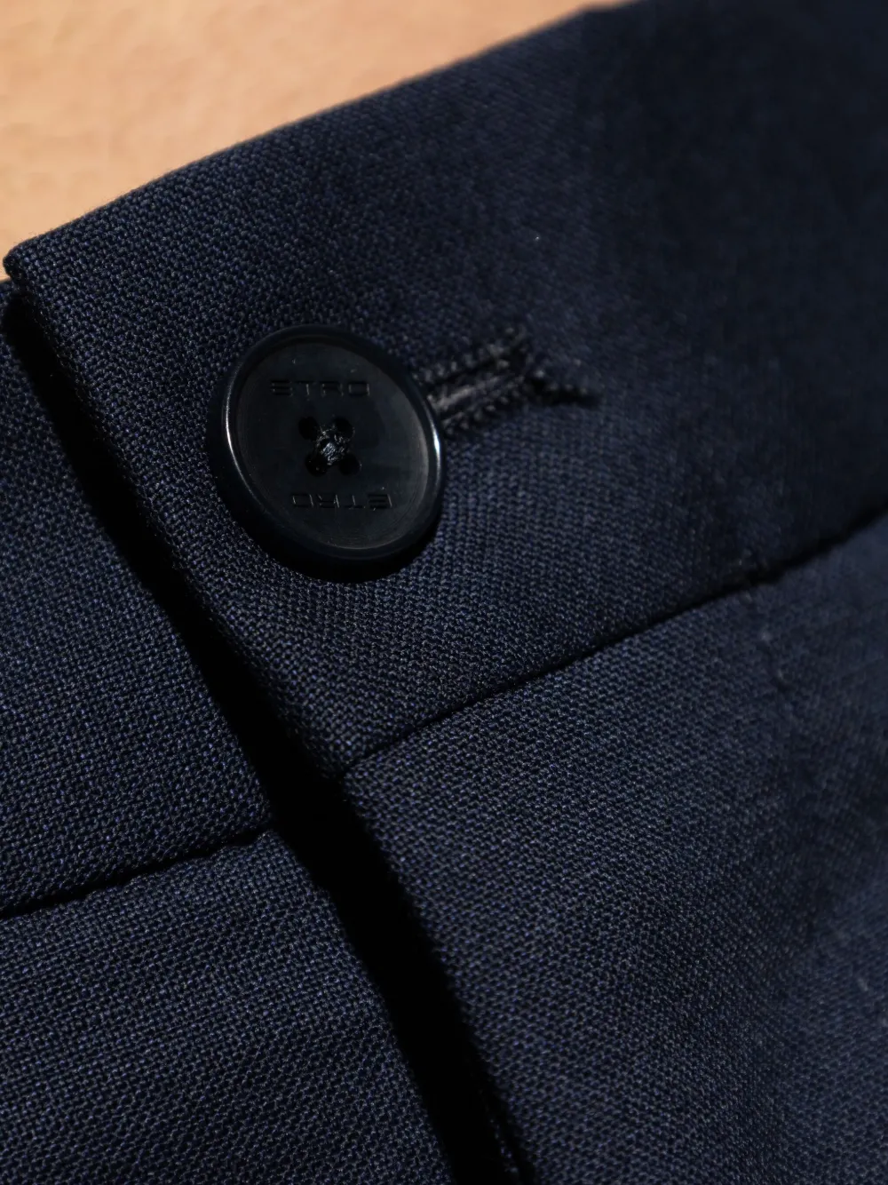 ETRO Broek met elastische rug Blauw