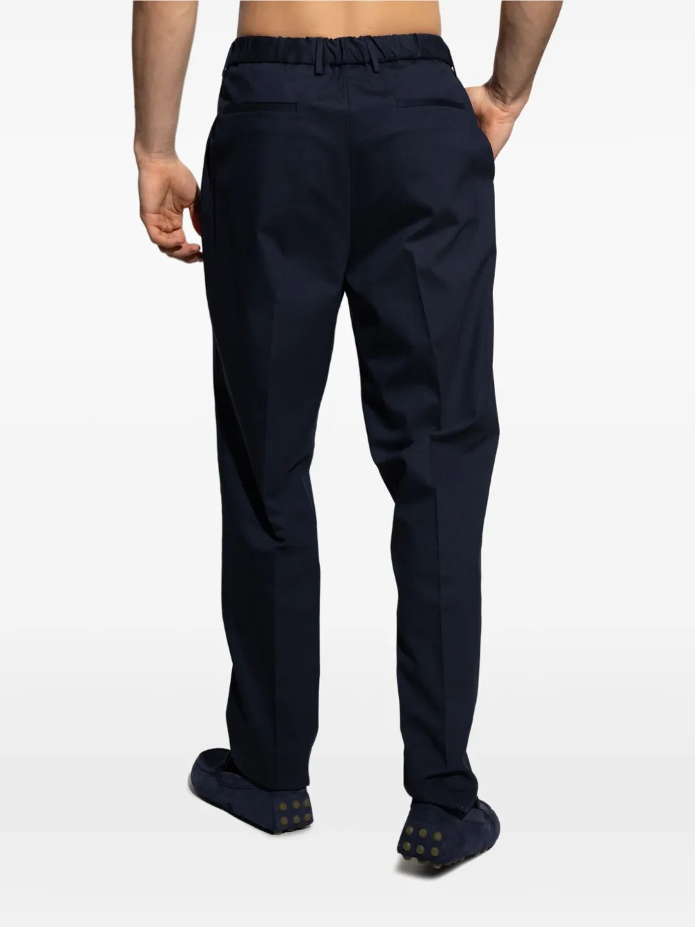 ETRO Broek met elastische rug Blauw