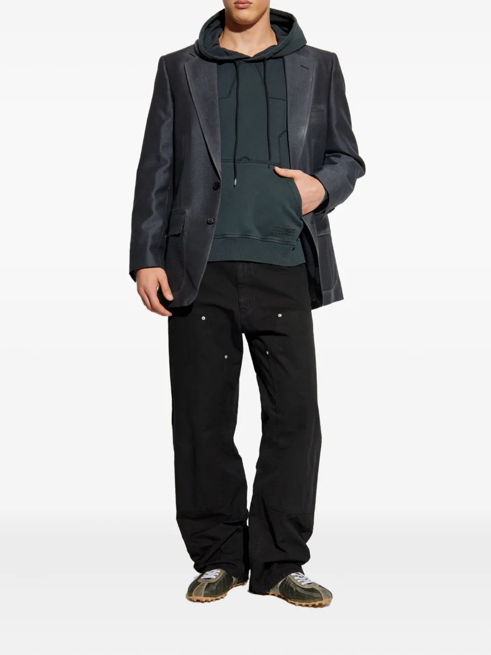 Maison Margiela single-breasted jacket Grijs