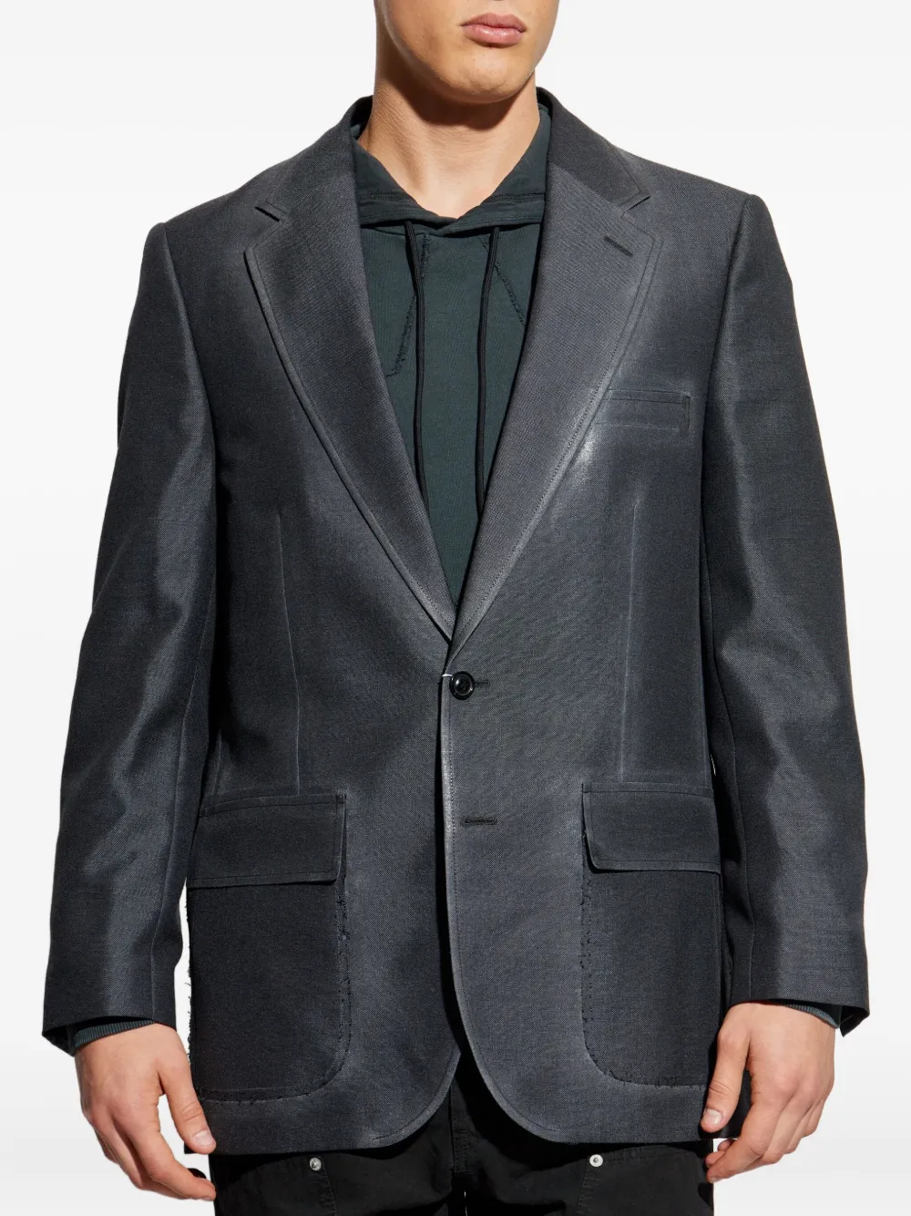 Maison Margiela single-breasted jacket Grijs