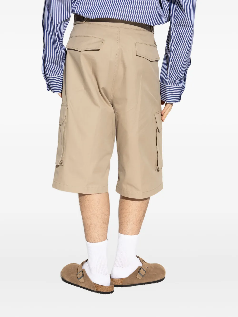 AMI Paris cargo-pockets shorts Beige