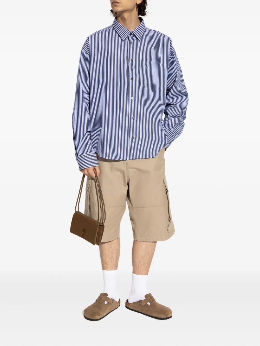AMI Paris cargo-pockets shorts Beige